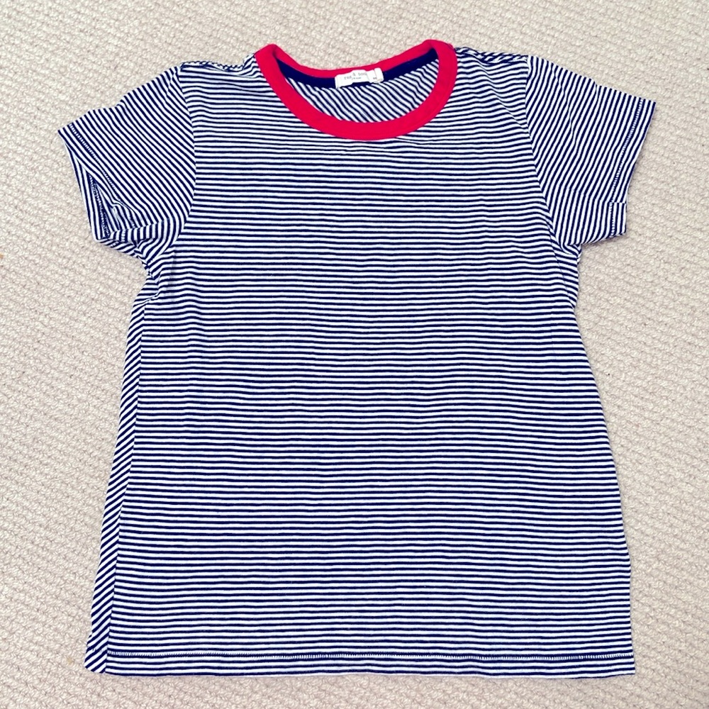 Rag & Bone Slub Stripped Tee